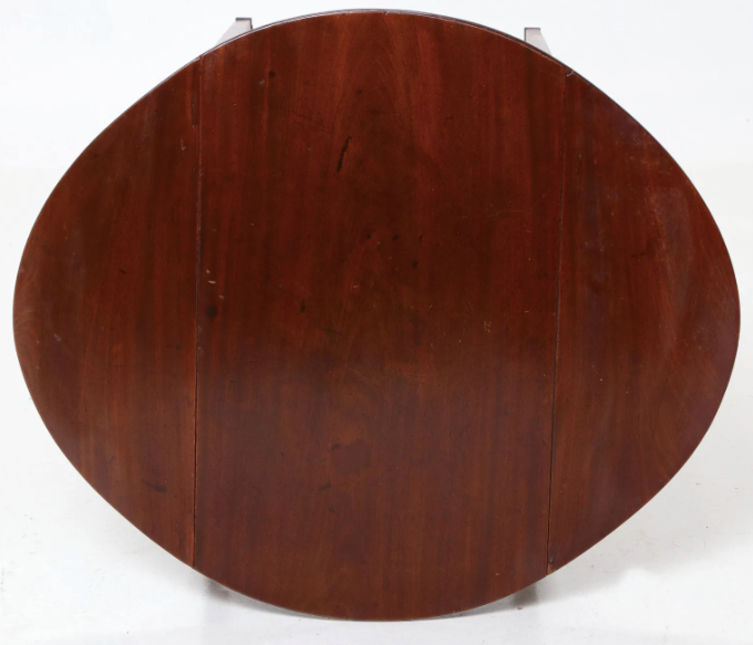 19th Century Mahogany Pembroke Table with Bow Ends