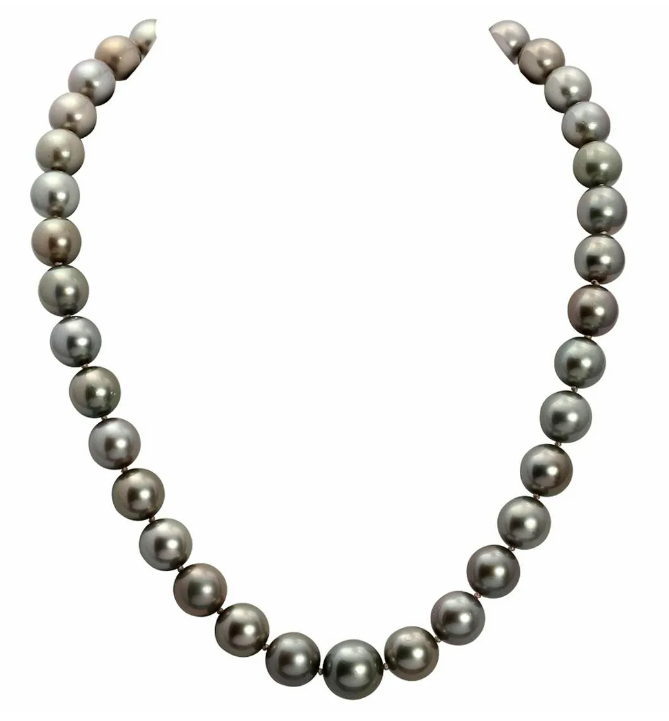 10-13mm Natural Black Pearl Necklace