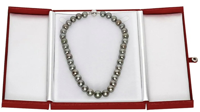 10-13mm Natural Black Pearl Necklace