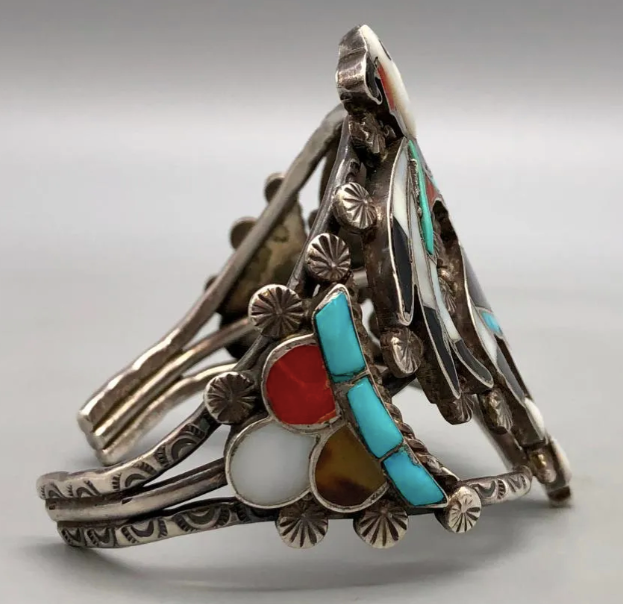 Vintage Zuni John Lucio Inlay Bracelet