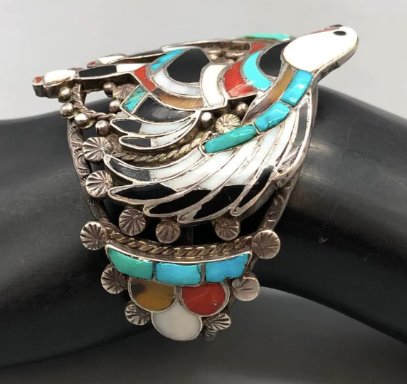 Vintage Zuni John Lucio Inlay Bracelet