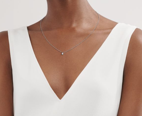 Tiffany & Co. 1 ct Diamond Circle Pendant Necklace in Platinum - Auriks.com